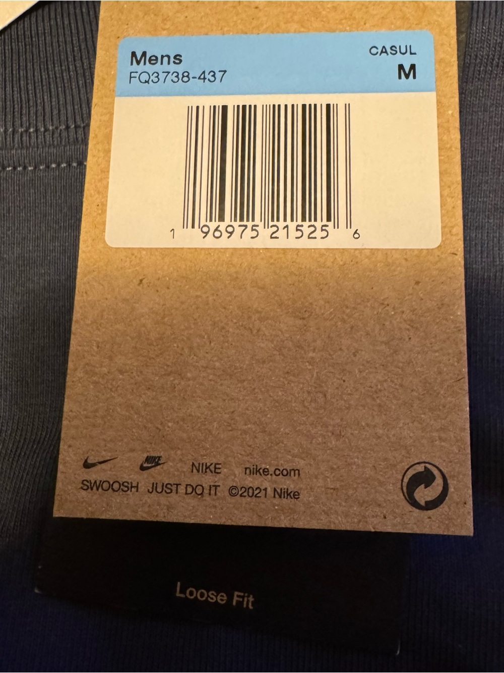 Nike ACG Men's Long Sleeve Size Medium Loose Fit Thunder Blue NWT - Picture 5 of 9